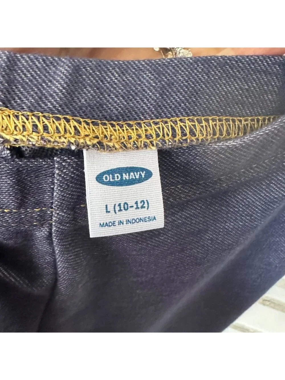Old Navey Big Girl legging Size L(10-12) blue CCotton Blend Old Navy Jegging New